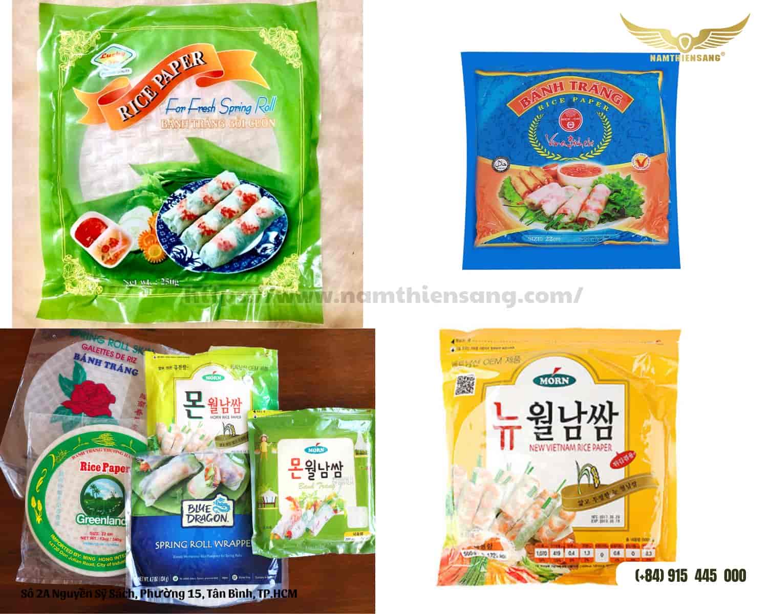 Công dụng của bao bì đựng bánh tráng